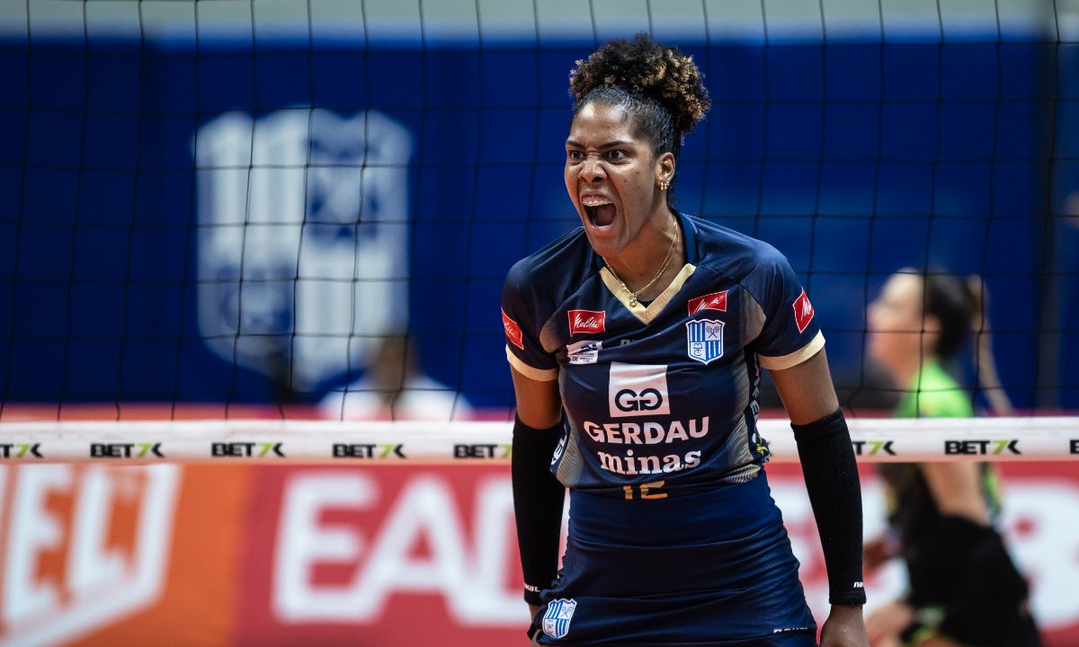 Peña, ponteira do Minas (foto: Hedgard Moraes/Minas Tênis Clube)