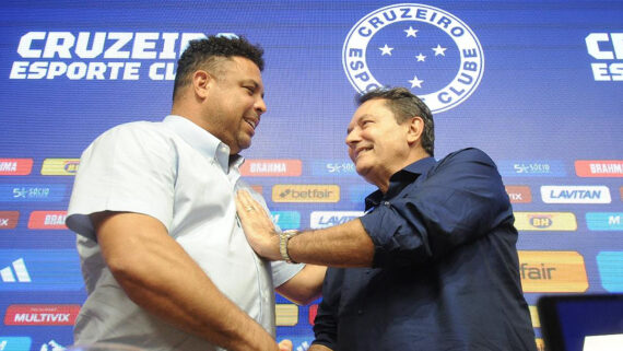 Ronaldo Fenômeno vendeu a SAF do Cruzeiro para Pedro Lourenço (foto: Alexandre Guzanshe/EM/D.A. Press)