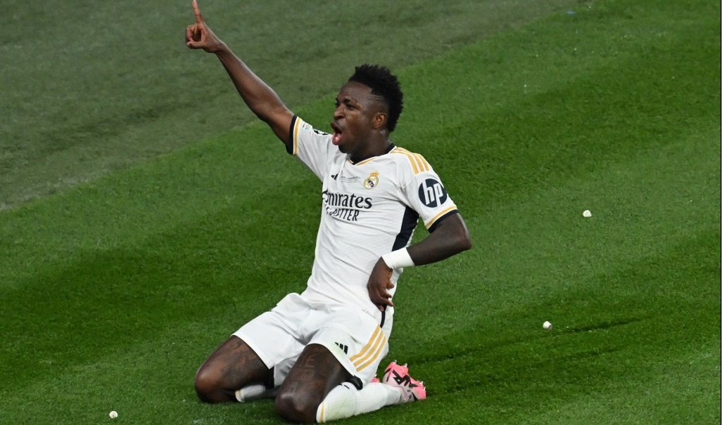 Vini Jr, do Real Madrid (foto: JUSTIN TALLIS / AFP)