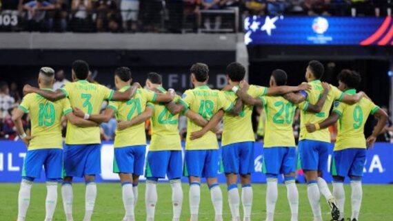 Jogadores da Seleção Brasileira (foto: Ethan Miller / GETTY IMAGES NORTH AMERICA / Getty Images via AFP)