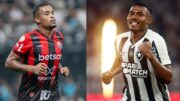 Jogadores de Vitória e Botafogo em jogo (foto: Vítor Silva/Botafogo - 
Victor Ferreira / EC Vitória )
