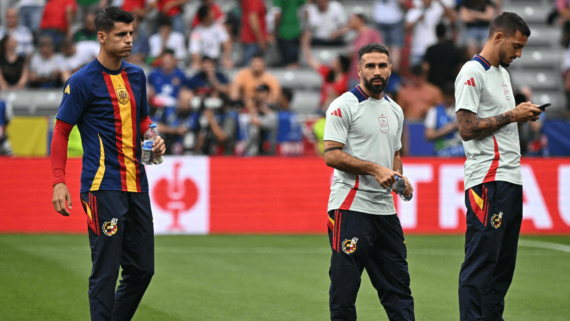 Morata, atacante da Seleção Espanhola (foto: Javier Soriano/AFP)