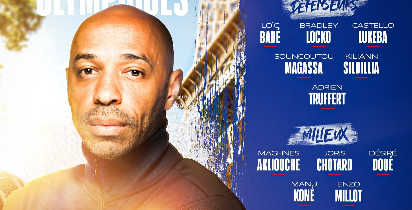 O treinador Thierry Henry definiu os convocados para a Olimpíada (foto: Reprodução/França)