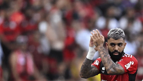 Gabigol, atacante do Flamengo (foto: Mauro Pimentel/AFP)