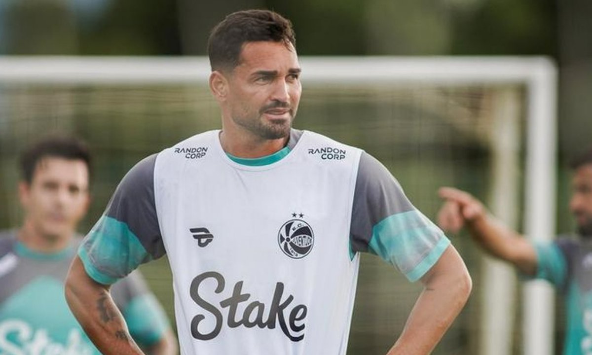 Gilberto em treino do Juventude (foto: Fernando Alves / Juventude)