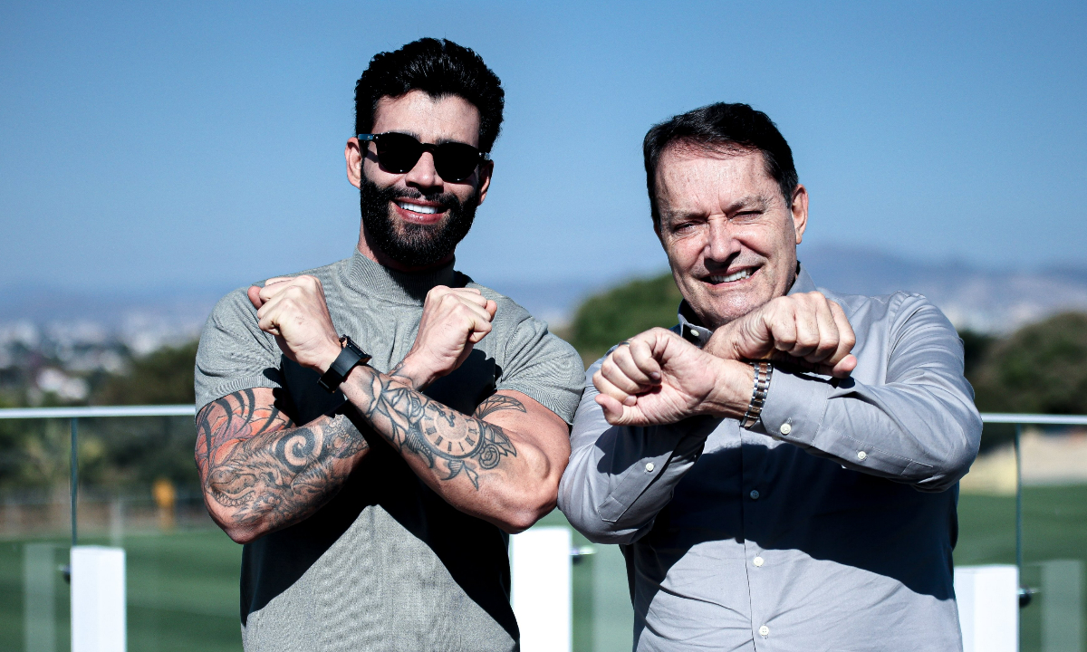 Gusttavo Lima e Pedro Lourenço na Toca da Raposa 2 - (foto: Gustavo Martins/Cruzeiro)