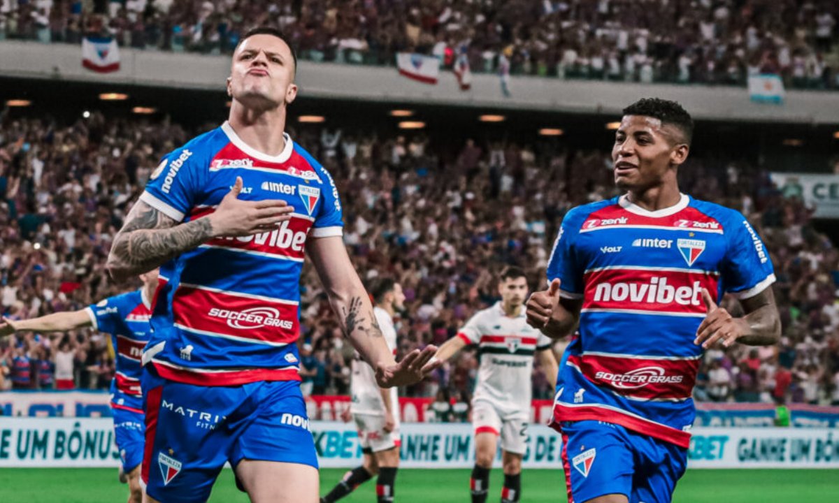 Hércules, do Fortaleza, em jogo contra o São Paulo (foto: Leonardo Moreira / Fortaleza)