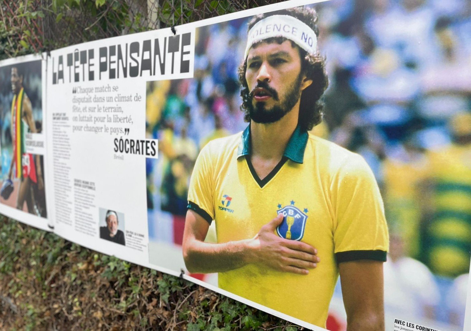 Homenagem a Sócrates nos Jogos Olímpicos de Paris 2024 (foto: João Vítor Marques/No Ataque)