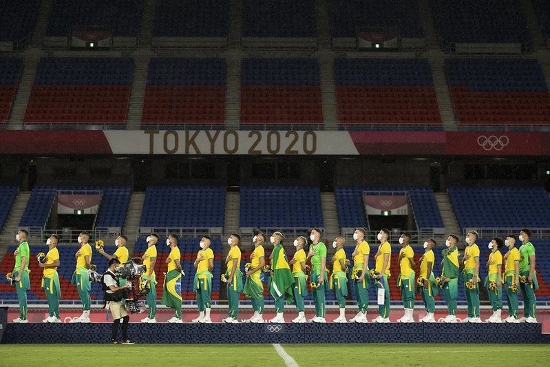 André Jardine conquistou ouro pela Seleção Brasileira nos Jogos Olímpicos de Tóquio (foto: Lucas Figueiredo/CBF)
