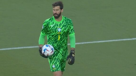 Alisson, goleiro da Seleção Brasileira (foto: Lucas Figueiredo/CBF)