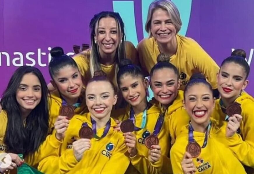 Conjunto de ginástica rítmica do Brasil (foto: Reprodução/Instagram)