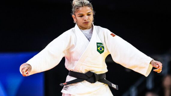 Larissa Pimenta, lutadora brasileira, nos Jogos Olímpicos de Paris (foto: Wander Roberto/COB)