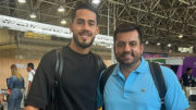Lucas Oliveira e André de Britto, empresário do jogador (foto: Reprodução/Instagram)