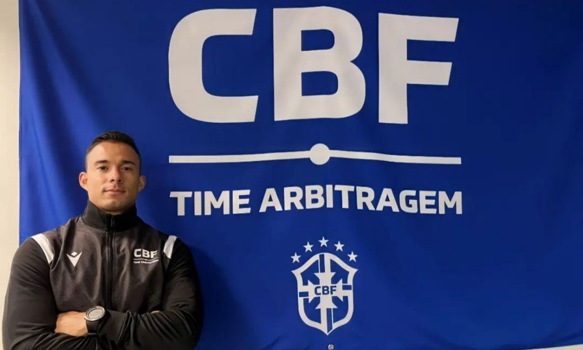 Maguielson Lima (DF) em curso de arbitragem da CBF (foto: Arquivo Pessoal/Maguielson Lima)