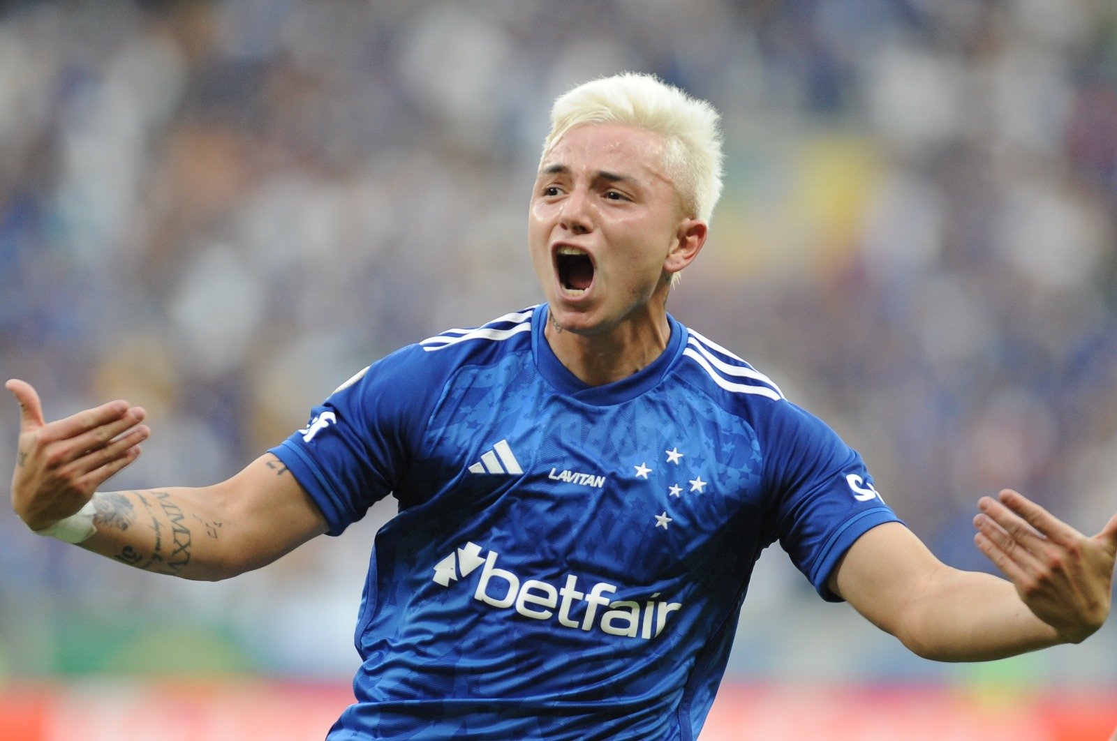 Álvaro Barreal, jogador do Cruzeiro (foto: Alexandre Guzanshe/EM/D.A Press)