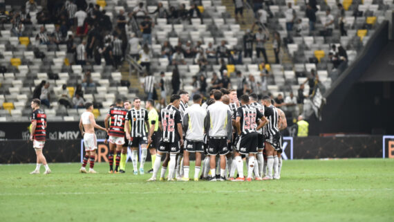 Atlético perdeu para o Flamengo na Arena MRV (foto: Ramon Lisboa/EM/D.A Press)