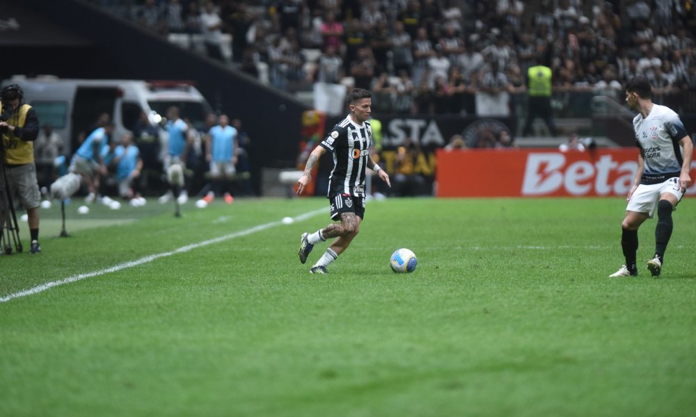 Gramado da Arena MRV em Atlético 2 x 1 Corinthians (foto: Gladyston Rodrigues/EM/DA.Press)