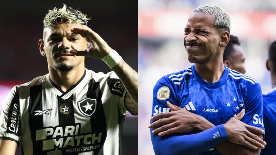 Botafogo x Cruzeiro (foto: Vítor Silva/Botafogo e Gustavo Aleixo/Cruzeiro)