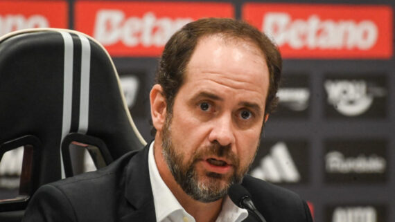 Bruno Muzzi, CEO da SAF do Atlético (foto: Leando Couri/EM/D.A Press)