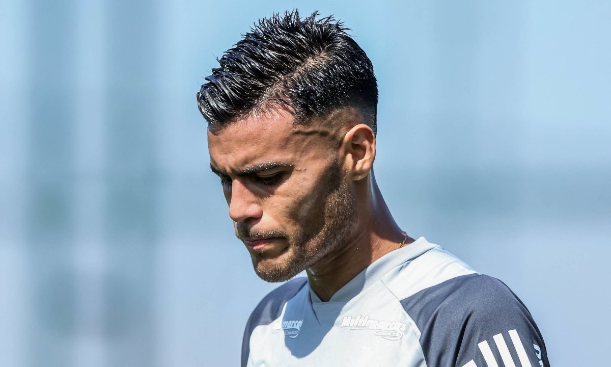 Fausto Vera em treino pelo Atlético na Cidade do Galo (foto: Pedro Souza/Atlético)