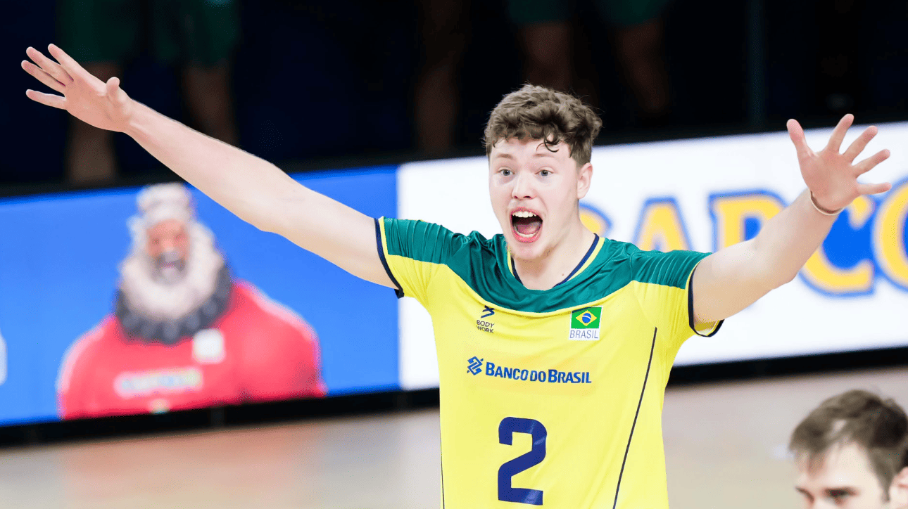 Lukas Bergmann, central da Seleção Brasileira e do Sesi (foto: Divulgação/FIVB)