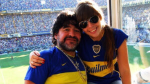 Diego Maradona ao lado da filha, Dalma Maradona - Crédito: 