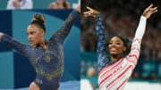 Rebeca Andrade e Simone Biles vão disputar final da ginástica (foto: Leandro Couri/EM DA Press--- AFP)