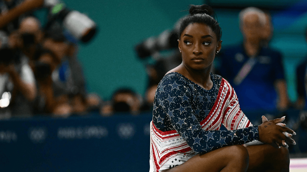 Simone Biles, ginasta dos Estados Unidos (foto: Loic Venance/AFP)
