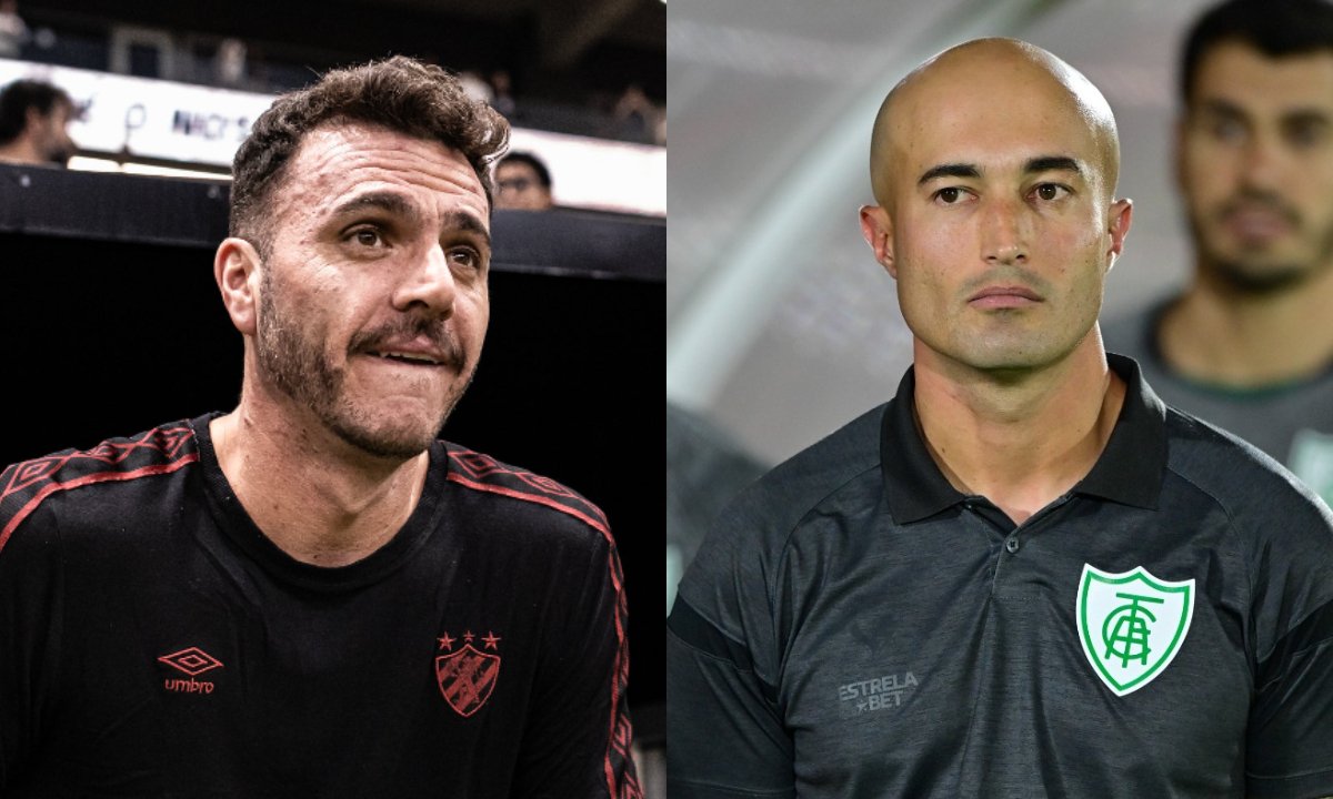 Técnicos de Sport e América (foto: Rafael Costa/Sport---Mourão Panda/América)