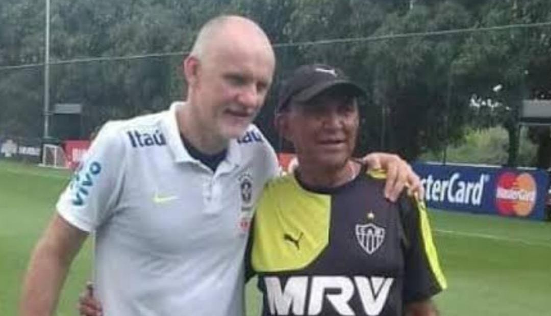Taffarel ao lado de Marcilio Rodrigues, ex-preparador de goleiros do Atlético (foto: Divulgação/Atlético)