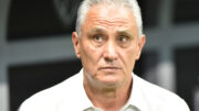 Tite, técnico do Flamengo, na partida contra o Atlético, na Arena MRV (foto: Ramon Lisboa/EM/D.A Press)