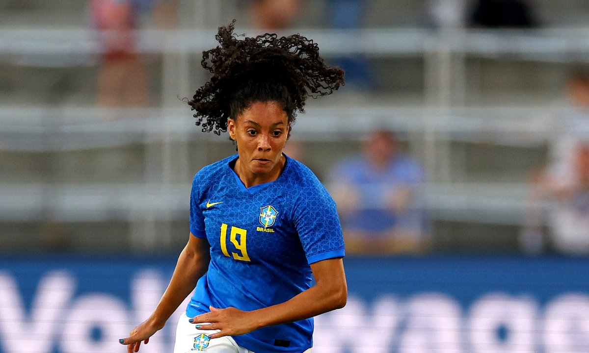 Yasmim, jogadora da Seleção Brasileira (foto: AFP)
