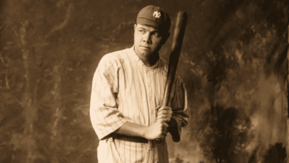 Babe Ruth, antigo jogador de beisebol (foto: Biblioteca do Congresso dos EUA)