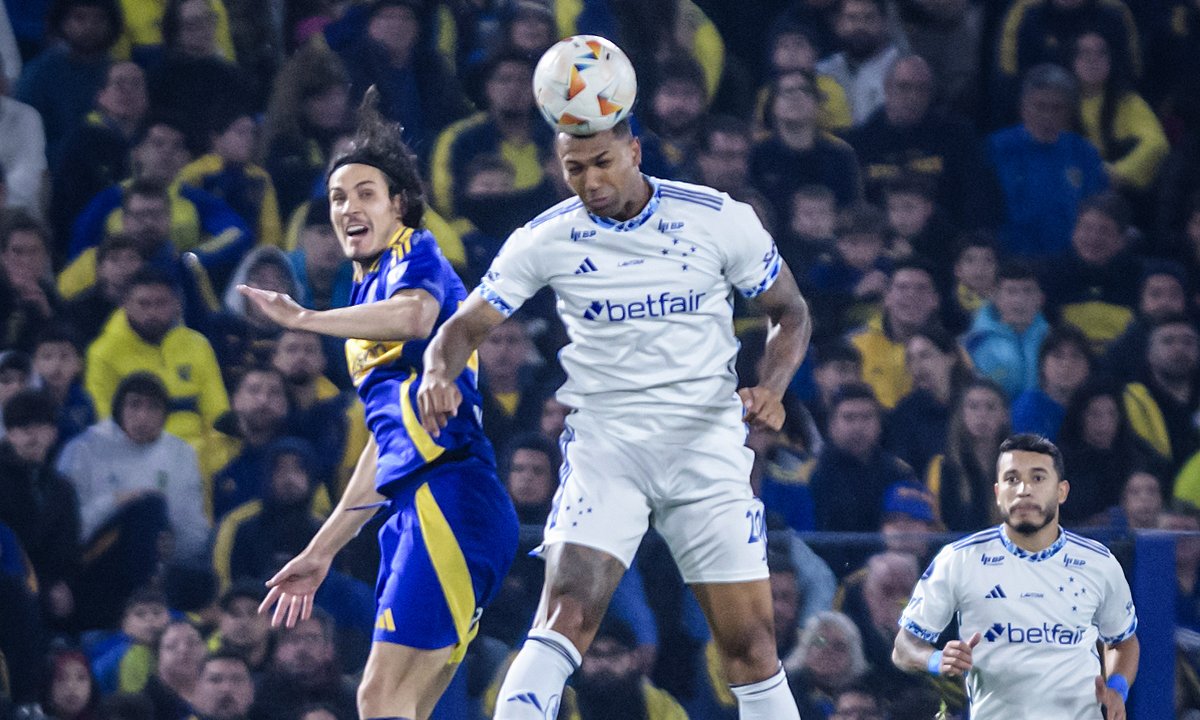 Boca e Cruzeiro se enfrentaram na Bombonera (foto: Gustavo Aleixo/Cruzeiro)