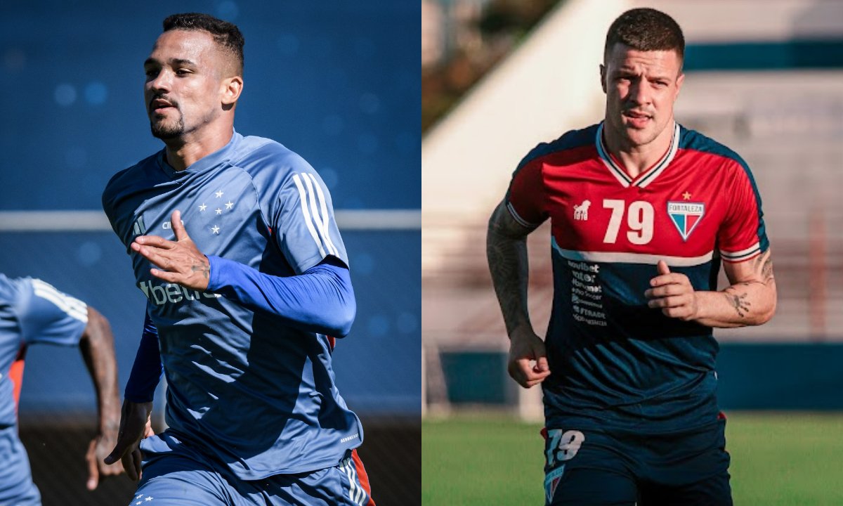 Zé Ivaldo, do Cruzeiro, e Renato Kayzer, do Fortaleza (foto: Montagem de fotos de Gustavo Aleixo/Cruzeiro e Mateus Lotif/Fortaleza)