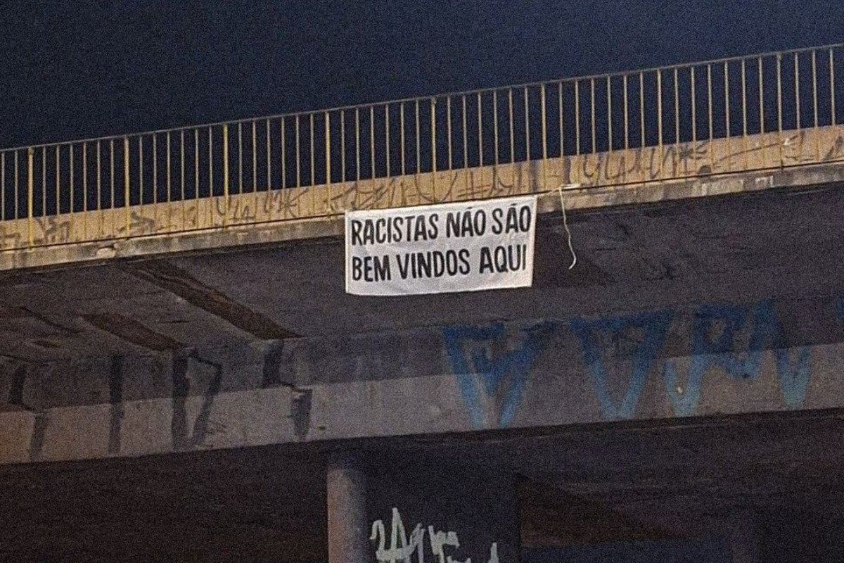 Faixa da torcida do Atlético (foto: Divulgação / Resistência Alvinegra)