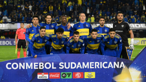 Boca Juniors na Copa Sul-Americana (foto: Luis ROBAYO / AFP)