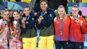 Ana Patrícia e Duda ganharam o ouro no vôlei de praia em Paris (foto: Leandro Couri/EM D.A Press)