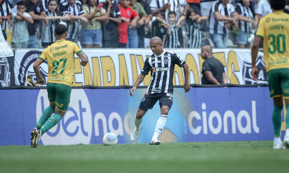 Atlético e Cuiabá em jogo do Brasileiro (foto: Pedro Souza/Atlético)
