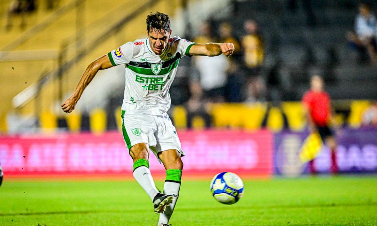 América em jogo da Série B (foto: Mourão Panda/América)