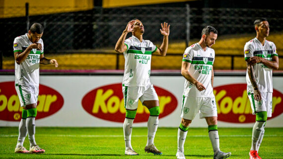 América em jogo contra o Novorizontino, pela Série B (foto: Mourão Panda/América)