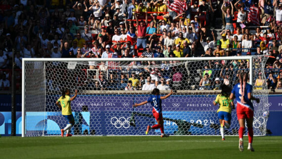 Estados Unidos ficaram com a medalha de ouro na Olimpíada de Paris (foto: Leandro Couri/EM DA Press)