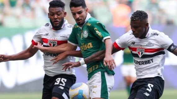 Palmeiras e São Paulo (foto: Cesar Greco/Palmeiras)