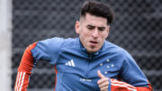 Lucas Villalba em treino do Cruzeiro (foto: Gustavo Aleixo/Cruzeiro)