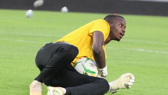 Manuel Baldé, goleiro do Penafiel, de Portugal (foto: Redes sociais Manuel Baldé/Reprodução)