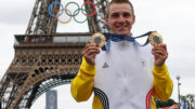 Remco Evenepoel conquistou duas medalhas de ouro para a Bélgica (foto: Odd ANDERSEN/AFP)