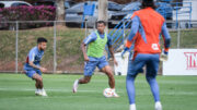 Jogadores do Cruzeiro em treino na Toca 2 (foto: Gustavo Aleixo/Cruzeiro)