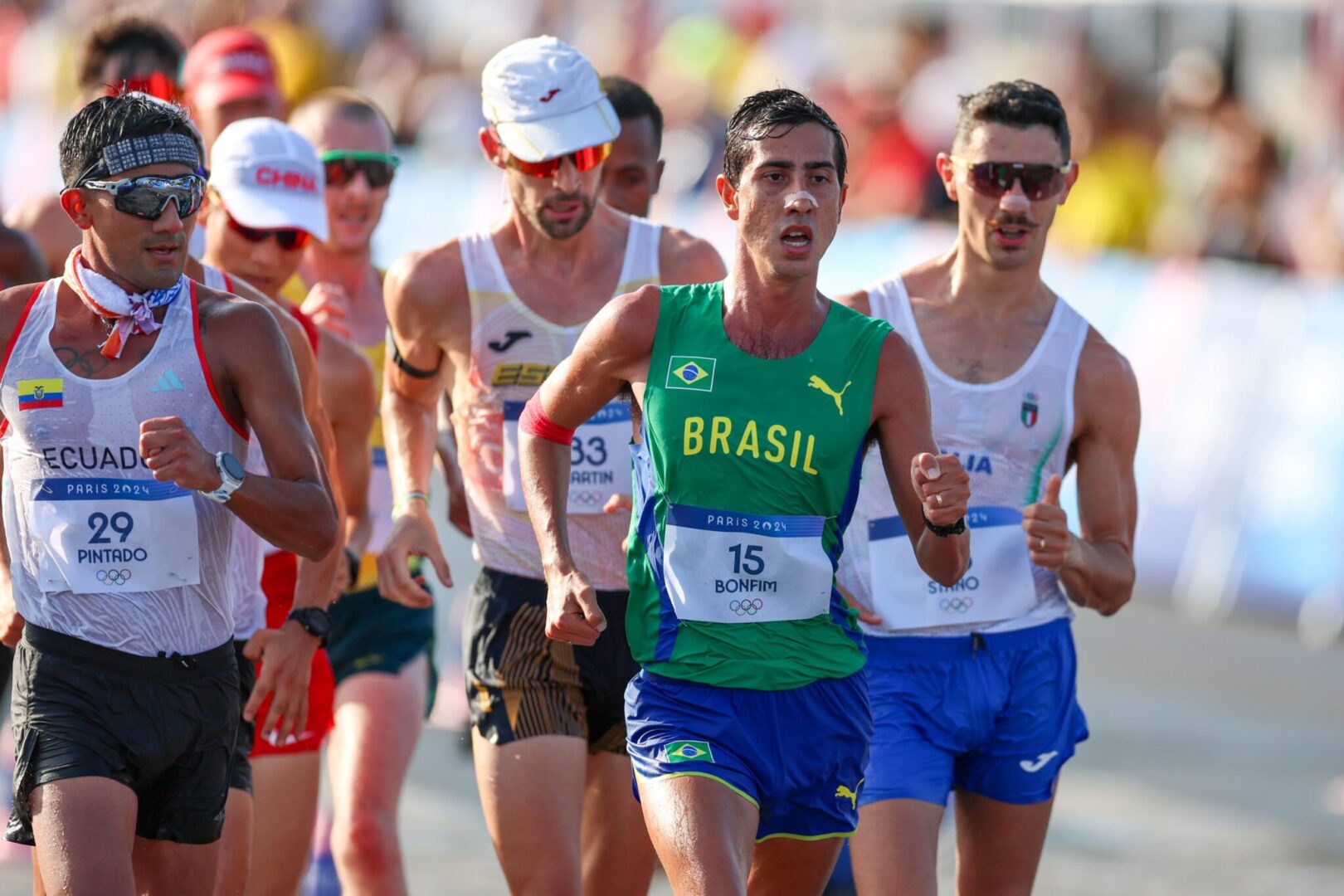 Caio Bonfim na prova da marcha atlética - (foto: Abelardo Mendes Jr/CB/D.A Press)