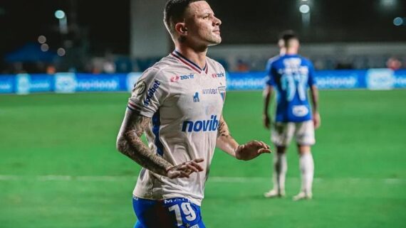 Renato Kayzer marcou o segundo gol do Fortaleza contra o Cruzeiro (foto: Mateus Lotif/Fortaleza Esporte Clube)