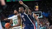 Bruno Caboclo sendo marcado por LeBron James (foto: Leandro Couri/EM/D.A Press)